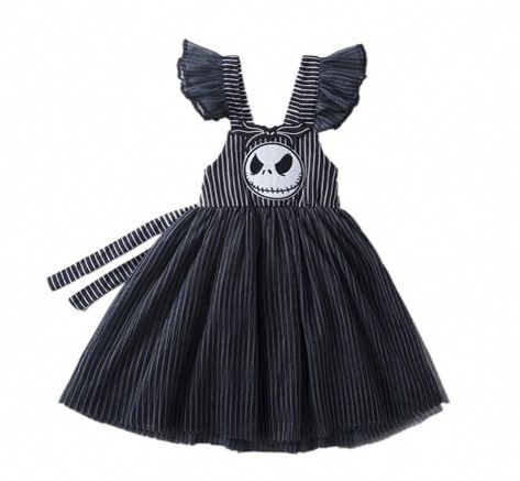 PRICES MAY VARY. Nightmare Before Christmas Jack Skellington Girls Cosplay Dress Made of stretchable cotton and very comfortable, Hand Wash Only SELECT SIZE: suit for 3-14 years Goth Kids Clothes, Gothic Baby Clothes, Nightmare Before Christmas Girl, Skellington Costume, Jack Skellington Costume, Zombie Halloween Costumes, Gothic Baby, Best Party Dresses, Baby Costumes Girl