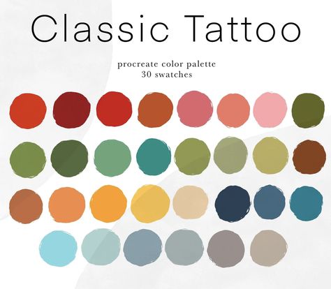 American Traditional Color Palette, American Traditional Tattoo Color Palette, Neo Traditional Color Palette, German Color Palette, Tattoo Colour Palette, Traditional Tattoo Color Palette, Tattoo Color Palette, Tattoo Bible, Tattoos 2023