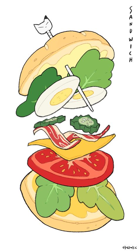 ArtStation - sandwich, BYUN ARI Sandwich Illustration Drawing, Panini Illustration, Sandwich Graphic Design, Sandwich Character, Sandwich Cartoon, Sandwich Illustration, Sandwich Drawing, Sandwich Art, Hero Sandwich