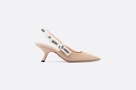 J'Adior Slingback Pump aria_profileView Dior Slingback, Sepatu Pump, Dior Atelier, Ribbon Flats, Piece By Piece, Christian Dior Couture, Bow Flats, Slingback Shoes, Dior Shoes