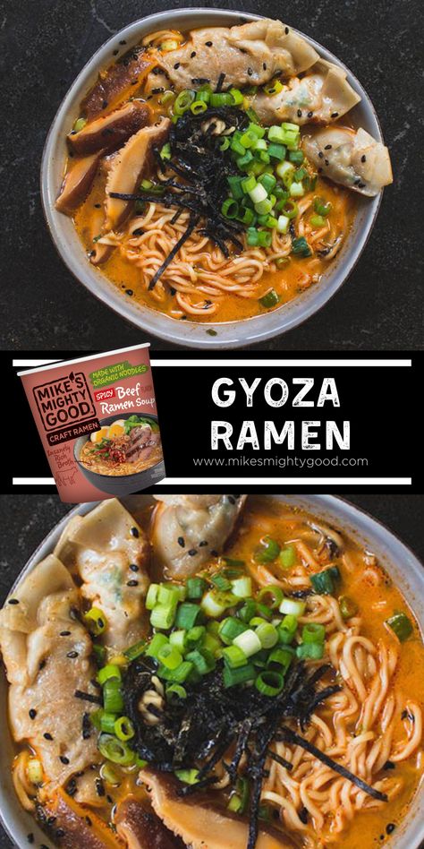 We're about to make you gyoza crazy over this cup ramen! You will surely be ramen-ticising about this easy ramen noodle recipe until you make it for yourself. Japanese Ramen Aesthetic, Gyoza Ramen, Ramen Noodle Recipe, Fried Ramen, Inflammation Diet Recipes, Ramen House, Ramen Toppings, Cup Ramen, Beef Ramen