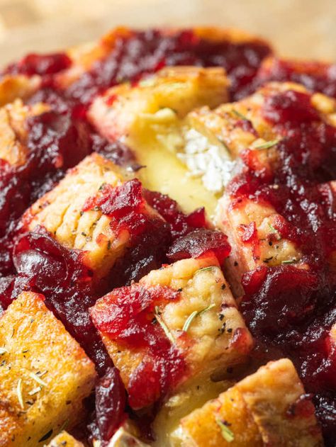 Baked Brie In Bread, Cranberry Brie Pull Apart Bread, Cranberry Sauce Bread, Brie Pull Apart Bread, Whole Berry Cranberry Sauce, Brunch Favorites, Pull Apart Recipes, Thanksgiving Bread, Brie Cranberry