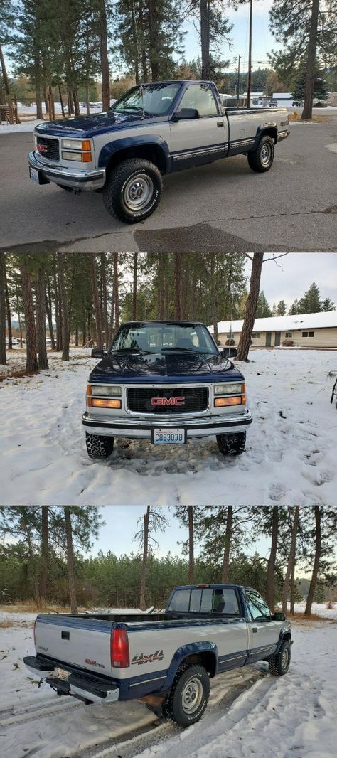 Obs Gmc Sierra 1500, Gmc Sierra Single Cab, 454 Ss Truck, Arkansas Ozarks, Gmc 2500, Future Trucks, Two Tone Paint, Eastern Washington, Pickups For Sale