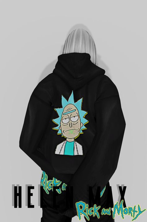 𝐇𝐞𝐥𝐞𝐧 𝐌𝐚𝐱 𝐑𝐢𝐜𝐤 𝐚𝐧𝐝 𝐌𝐨𝐫𝐭𝐲 | Helen Max on Patreon Sims 4 Cc Rick And Morty, Ts4 Cc Hoodie, Ts4 Cc Patreon Men, Sims 4 Cc Finds Male, Rick And Morty Hoodie, Male Hoodie, Mods Sims 4, Sims 4 Male Clothes, Sims 4 Piercings