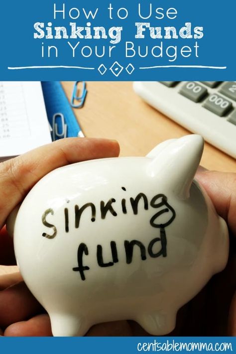 What are sinking funds and why should you include them as part of your budget?  Check out these 4 tips on how to use sinking finds in your budget for more details on how and why I use them myself. #budget #finance Sinking Fund, Christmas Savings, Retirement Fund, Financial Peace, Living On A Budget, Sinking Funds, Saving For Retirement, Managing Your Money, Budgeting Finances