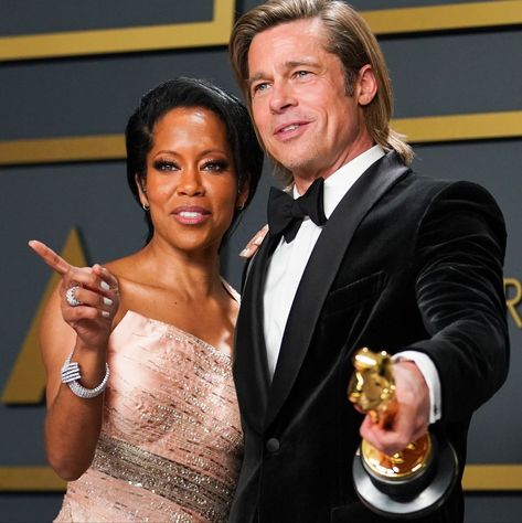 92nd Annual Academy Awards - Press Room Brad Pitt Pictures, Oscar 2020, Brad Pitt Photos, Oscar Gowns, Regina King, Awards Party, Heartwarming Photos, Oscar Dresses, Best Supporting Actor