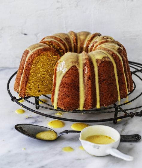 Orange milk cake Recipe | Good Food Pumpkin Spice Latte Cake, Gluten Free Banana Cake, Latte Cake, Banana Bundt Cake, Banana Bundt, Espresso Cake, Milk Cake, Gluten Free Banana, Gateaux Cake