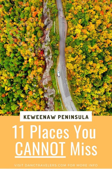 The Keweenaw Peninsula's fall foliage season will rival that of any locale in the United States. Do not miss these awesome things to do on your road trip through Michigan's Upper Peninsula! #thingstodoin #upperpeninsula #michigan #copperharbor Copper Harbor Michigan, Travel Michigan, Keweenaw Peninsula, Upper Peninsula Michigan, Michigan Adventures, Michigan Road Trip, Michigan Vacations, Usa Travel Guide, Michigan Travel