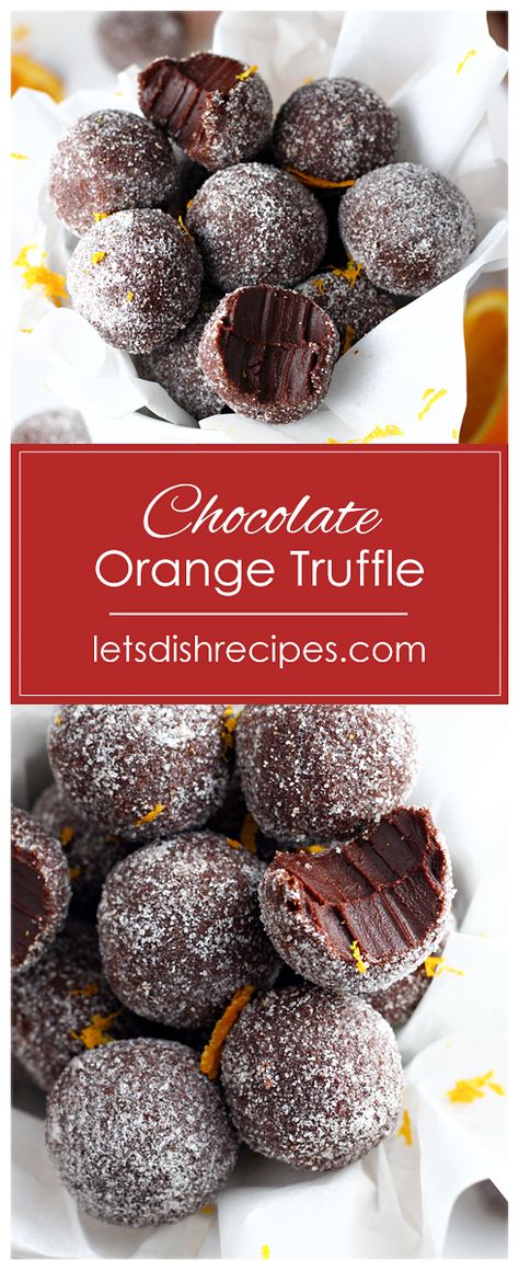 Chocolate Orange Truffles Recipe, Orange Truffles Recipe, Chocolate Orange Truffles, Orange Truffles, Easy Truffles, Chocolate And Orange, Dessert Truffles, Truffles Recipe, Candy Truffles