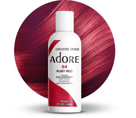 Bright red hair dye