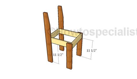 Kids Chair Plans | HowToSpecialist - How to Build, Step by Step DIY Plans Rain Barrel Stand, Timber Projects, Time Out Chair, How To Build Steps, Wood Putty, Kids Chair, Woodworking Logo, Waterproof Glue, Lathe Projects