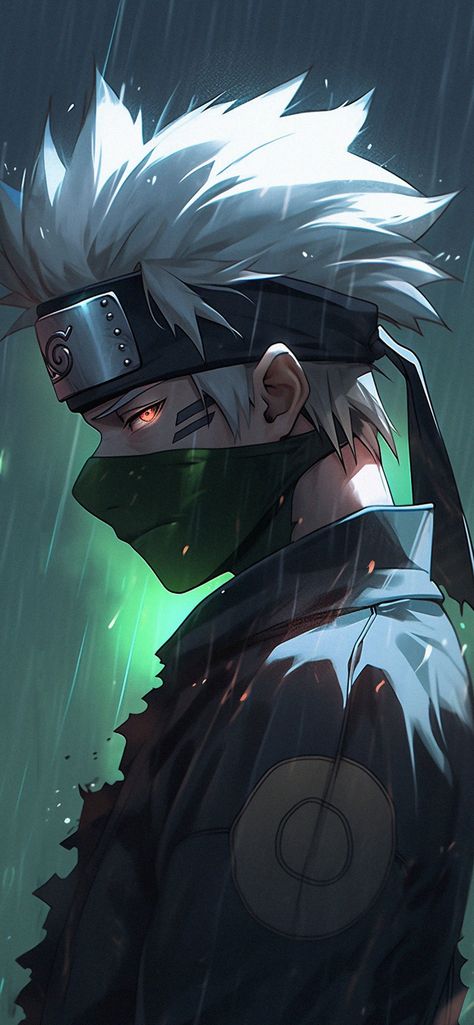 Kakashi under the Rain Green Wallpapers Sharingan Wallpapers, Kakashi Sharingan, Photo Manga, رورونوا زورو, Anime Show, Naruto And Sasuke Wallpaper, Naruto Sketch, Naruto Uzumaki Art, Cool Anime Backgrounds