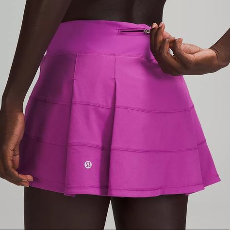 Nwt Lululemon Pace Rival Skirt/Skort Color: Vivid Plum Size 4 Regular Length Size 4 Sz 4 Lululemon Kids, Lululemon Tennis Skirt, Pace Rival Skirt, Lulu Outfits, Street Skirt, Travel Free, Lululemon Pace Rival, Lululemon Skirt, Lululemon Outfits