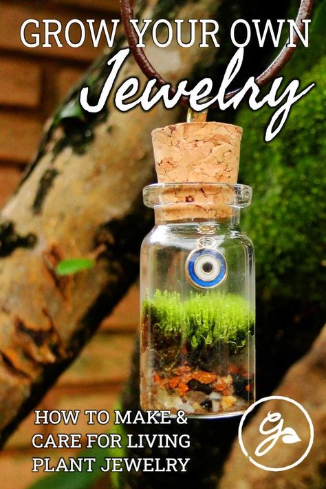 What gift could be better for a gardener and plant enthusiast than wearable houseplants? Live plant jewelry is a thing, and it’s easier to make than you think! Click the link for inspriation AND instructions. Plant Jewelry, Plant Gifts, Grow Your Own, Be Better, Live Plants, A Thing, Diy Garden, House Plants, You Think