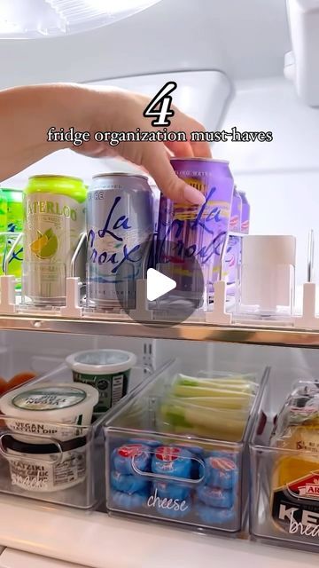 THE HOME EDIT ® on Instagram: "From beverages to butter, here are our new fun finds to keep our fridges organized ✨ Comment “LINK” below!" Refridge Organization Ideas Kitchen, Inside Fridge Organization, Mini Fridge Organization Ideas, Fridge Organization Ideas, Edit On Instagram, Home Edit, Refrigerator Organization, The Home Edit, Fridge Organization