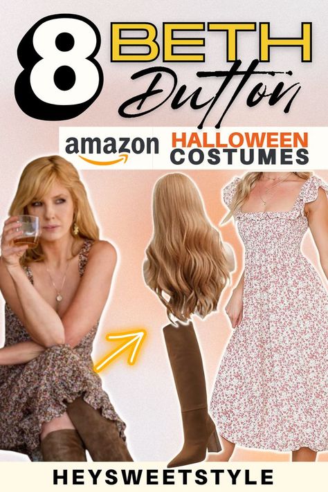 Beth Dutton Diy Costume, Beth Dutton Costume Makeup, Rip And Beth Yellowstone Halloween Costume, Beth And Rip Costume Yellowstone, How To Dress Like Beth Dutton, Beth And Rip Halloween Costumes, Rip And Beth Costume, Beth Dutton Outfit Ideas, Beth Dutton Makeup Tutorial