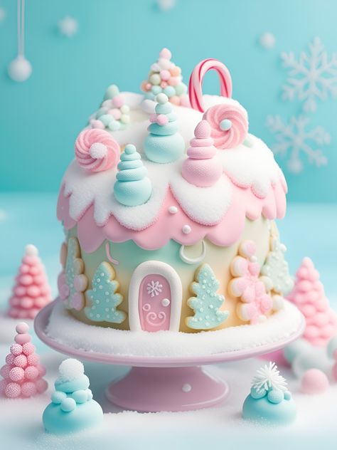 Pastel Gingerbread, Bear Baby Shower Cake, Gourmet Christmas, Lol Doll Cake, Dessert House, Fake Cakes, Birthday Cake Decorating Ideas, Snowman Cake, Fake Bakes