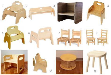 Baby and Toddler Chairs -- Some Options Montessori Infant Room, Montessori House, Independent Toddler, Montessori Bedroom, Montessori Room, Montessori Baby Toys, Montessori Furniture, Chairs And Tables, Toddler Chair