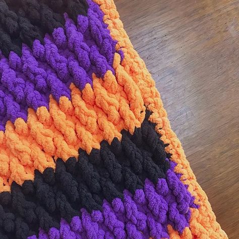 Need some #Halloween blanket inspo??? Be on the lookout for when this blanket pattern will go live on the blog 🙌🏻 . . . . . #crochet #crochetersofinstagram #halloween #yarnspirations #handmade #alpinestitch #crochetblankets #design #homedecor #halloweendecor #handmadewithjoann #decor #handmade #ourmakerlife #bernat Easy Halloween Crochet Blanket, Halloween Afghans Free Patterns, Halloween Baby Blanket Crochet, Crochet Blanket Halloween, Halloween Afghan Crochet, Halloween Crochet Blanket Pattern, Halloween Chunky Knit Blanket, Halloween Crochet Blankets, Halloween Crochet Blanket Patterns Free