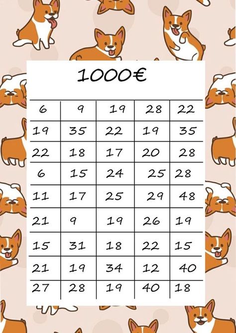 Euro Saving Challenge, Save Challenge, Faire Son Budget, Save 1000, Saving Money Chart, Savings Chart, Money Chart, Budget Challenge, Money Planner