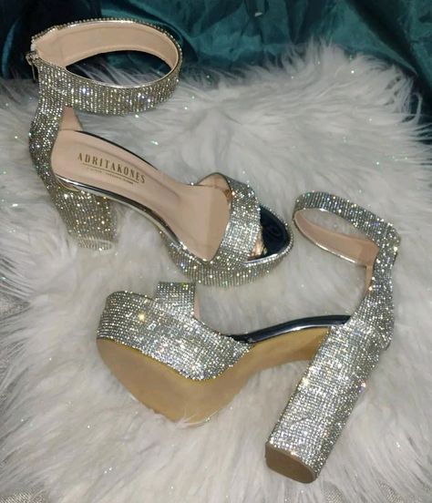 Quince Heels, Bride Sneakers, Quinceanera Shoes, Shoes Heels Prom, Fluffy Heels, Sparkly High Heels, Lace Up Wedge Boots, High Heels For Prom, Bridal Necklace Designs