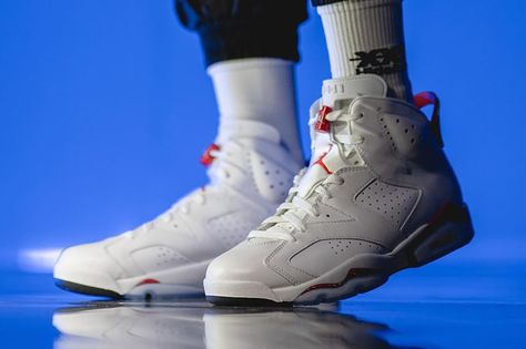 Air Jordan 6 Red Oreo CT8529-162 Release Date | HYPEBEAST Jordan 6 Red Oreo, Jumpman Logo, Sneaker Art, Air Jordan 6, Air Jordan 3, Jordan 6, Icy Blue, Jordan 3, Red Accents