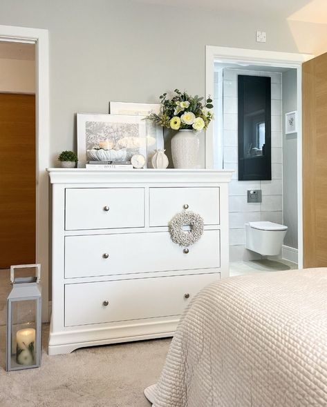 White Chest Of Drawers Styling, White Chest Of Drawers Decor, Chest Of Drawers Decor, Beachy Room Decor, Girls Furniture, Chest Drawers, Large Chest Of Drawers, Wardrobe Bed, White Chest Of Drawers