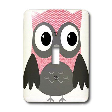 3dRoseCute Pink and White Plaid #Owl Light Switch Cover 3dRose ~Amazon Pink And White Plaid, Light Switch Cover, Toggle Switch, Outlet Covers, Light Switch Covers, White Plaid, Light Switch, Cute Pink, Pink And White