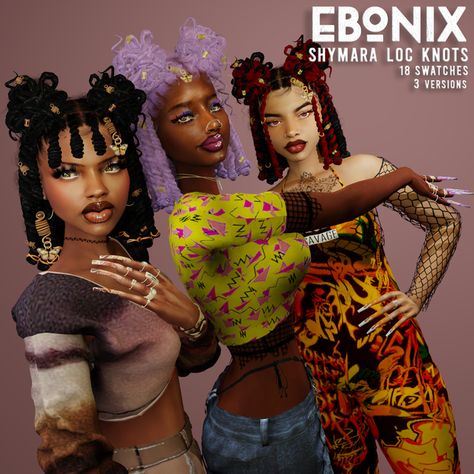 🦋 Shymara Bob Loc Knots 🦋 | Patreon Sims 4 Cc Moodlets, L0lkhalia Sims 4, Sims 4 Butterfly Locs Cc, Xxblacksims Hair Cc, Sims 4 Alpha Cc Folder, Sims 4 Cc Black Female Hair, Ts4 Black Cc, Bonnet Cc Sims 4, Black Sims Cc Clothes