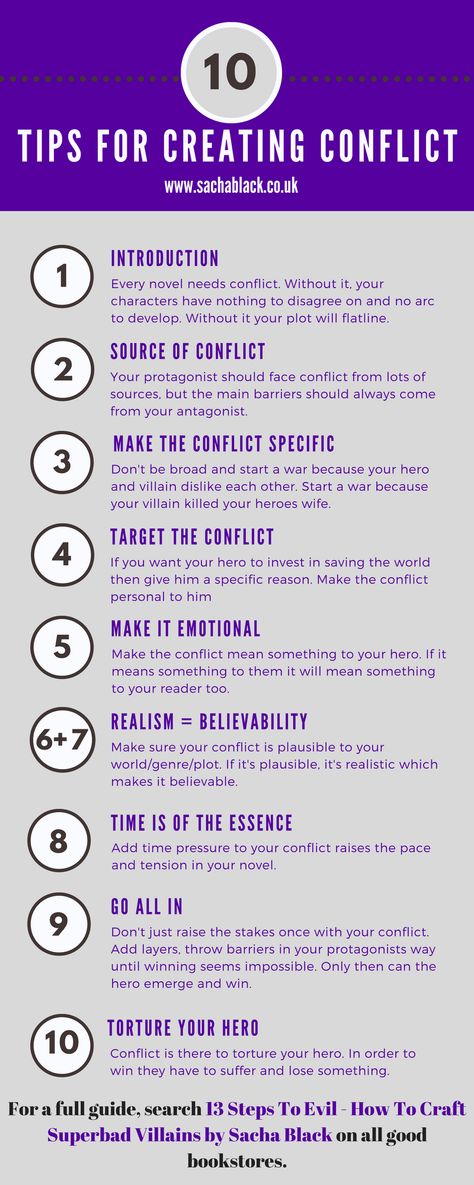 Conflict – the foundation of every novel bled onto the page. Without it, your book flatlines harder than the grim reaper. No self-respecting book doctor will even attempt to resuscitate it. A… Conflict Ideas, Creative Writing Tips, Script Writing, Book Writing Tips, English Writing, Writing Resources, Writing Life, Writing Quotes, Writing Advice