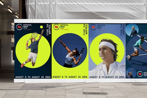 National Bank Open 2021 Identity :: Behance Sports Campaign, Bank Branding, Bold Branding, Australian Open, Corporate Identity, Circle Design, Design Graphique, Design Reference, Identity Design