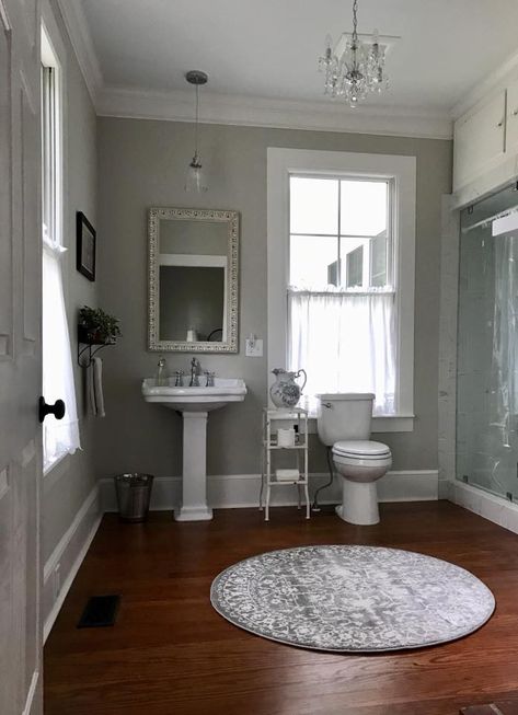 Toilet With Window Above It, Toilet In Front Of Window, Window Behind Toilet, Toilet Under Window, Window Over Toilet, Window Above Toilet, Small Space Bathroom Design, Lake Bathroom, Small Full Bathroom