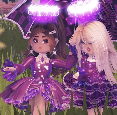 Playful Purple Outfit, Purple Royale High Outfit, Royale High Purple Outfits, Royale High Casual Outfits, Playful Purple Outfit Royale High, Y2k Royale High Outfits, Purple Fits, Royal Clothing, Aesthetic Roblox Royale High Outfits