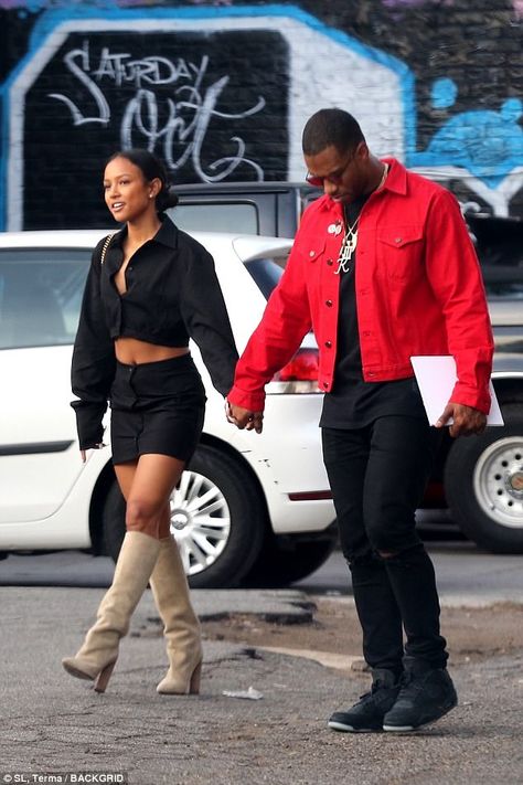 Karuchee Tran, Chris Brown And Karrueche, Victor Cruz, Karrueche Tran, Rihanna Style, Rich Girl Lifestyle, Suede Boots Knee High, Cute Swag Outfits, Mens Winter Fashion