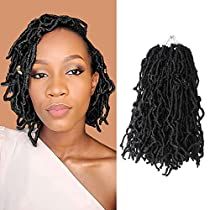 10 Inch Soft Locs Crochet Hair 6 Packs Short New Faux Locs Pre-looped Natural Black Dreads Locks 1B(Natural Black) Blonde Braiding Hair, Ocean Wave Crochet Hair, Curly Faux Locs, Black Dreads, Goddess Locs, Hair Brands, Quick Hairstyles, Wig Accessories, Goddess Braids