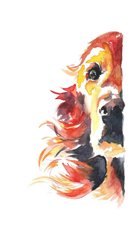 Beluga Tattoo, Golden Retriever Watercolor, Tatoo Dog, Watercolor Dogs, Tattoo Dog, Spaniel Art, Golden Art, Watercolor Dog, Dog Tattoos