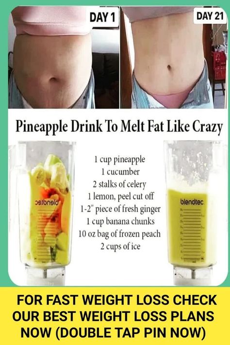 Pineapple Drink, Healthy Diet Smoothies, Flat Belly Smoothie, Fruit Smoothie Recipes Healthy, Pineapple Drinks, Smoothie Recipes Healthy Breakfast, Breakfast Smoothie Recipes, Smoothie Drink Recipes, Resep Diet