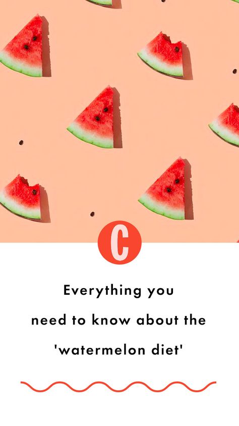 Obviously any diet that only involves eating one food for an extended period of time is going to get alarm bells ringing, so we chatted to nutritionist Signe Svanfeldt, to get the full facts about the watermelon diet, also known as going on a watermelon cleanse. Watermelon Cleanse Diet, Watermelon Cleanse, Gabi Butler, Watermelon Fruit Salad, Reverse Dieting, Eating Watermelon, Cleanse Diet, Healing Remedies, Balanced Breakfast