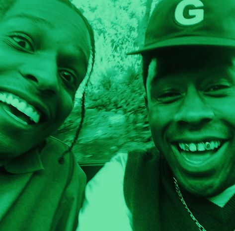 Tyler The Creator And Asap Rocky Matching Pfps, Tyler Okonma, Wolf Haley, Green Pfp, Funny Guys, Asap Rocky, Playlist Covers, Ride Or Die, Tyler The Creator