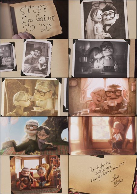 Love. Up Carl Y Ellie, Up Carl And Ellie, Up Pixar, Our Adventure Book, Images Disney, Disney Pixar Up, Disney Up, Pixar Movies, Up Book