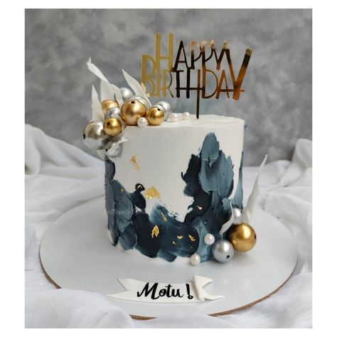 Eggless Double Truffle 💫 for a Husband where there are Faux Rounds and 24K Gold, Potato Strach Paper & everything on a Whipped Cream Men’s Round Birthday Cake, Birthday Cake For Papa, Abstract Cake, Round Birthday Cakes, Cake For Husband, Whipped Cream, Truffles, Potato, Birthday Cake