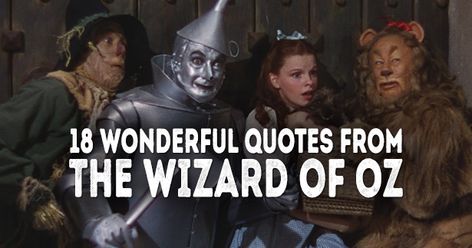 18 Wonderful Quotes from The Wizard of Oz Wizard Of Oz Quotes Life Lessons, Scarecrow Quotes Wizard Of Oz, Dorothy Quotes Wizard Of Oz, Wizard Of Oz Sayings, Quotes From The Wizard Of Oz, Wizard Of Oz Scrapbook Ideas, Wizard Of Oz Quotes Inspiration, The Wizard Of Oz Quotes, The Wizard Of Oz Illustration