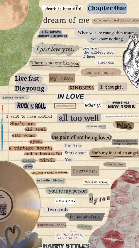 Quotes For Collage, Word Collage Aesthetic, Collage Quotes Aesthetic, Vintage Love Quotes Aesthetic, Macbook Desktop Wallpaper Aesthetic Quotes, Words For Collage, Desktop Wallpaper Aesthetic Quotes, Word Collage Ideas, Aesthetic Quotes Collage