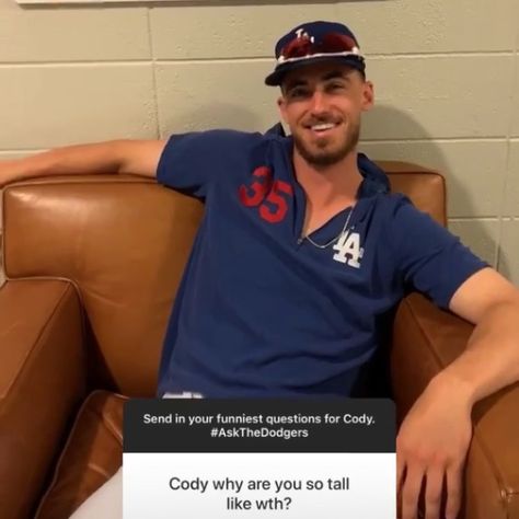 Cody Bellinger Funny, Cody Jinks Lyrics, Til You Can’t Cody Johnson, Cody Bellinger Cubs, Captain Obvious, Cody Bellinger, Funny Questions, Dolan Twins Memes, Men's Polo Shirt