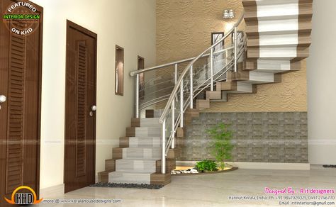 escalier design | Staircase design House Hall Design, Staircase Interior, Staircase Interior Design, Staircase Design Modern, Stairs Design Interior, House Staircase, Interior Staircase, Escalier Design, Best Modern House Design