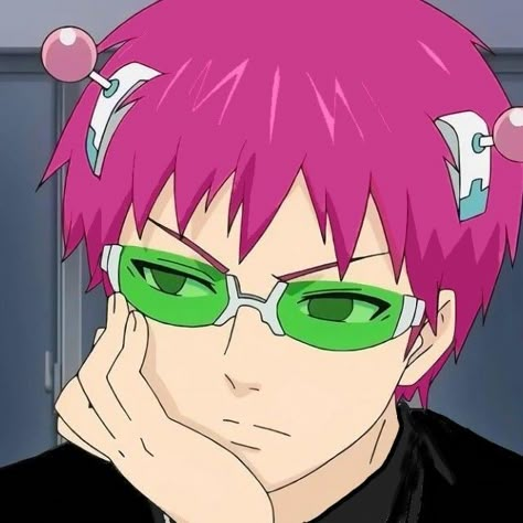 saiki k Friend Anime, Animated Icons, All Anime, An Anime, Me Me Me Anime, Cute Icons, Pink Hair, Anime Character, Aesthetic Anime