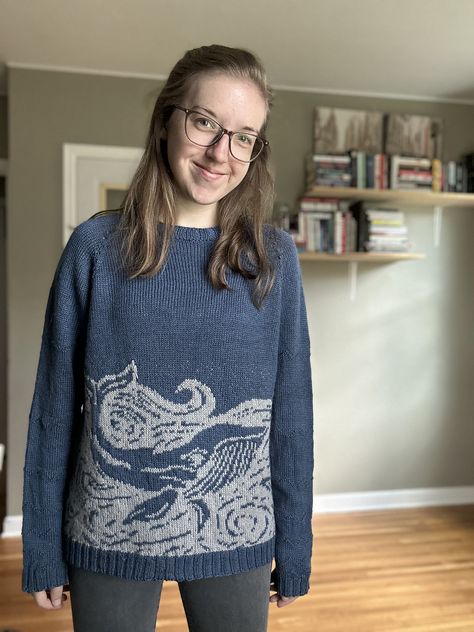 Ravelry: melville by Sarabeth Hall Womans Sweaters, Colorwork Sweater, Whale Sweater, Knitting Pattern Sweater, Knit Sweater Patterns, Colorwork Knitting Patterns, Crochet Garments, Ravelry Knitting, Colorwork Knitting