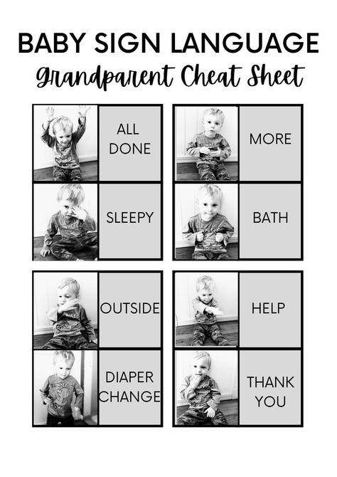 Grandparent baby sign language cheat sheet - FREE PRINTABLE! Baby Sign Language Chart Printable Free, Baby Sign Language Printable, Baby Sign Language Chart, Sign Language Chart, Baby Sign Language, 5 Babies, Baby Signs, Baby Crafts, Cheat Sheet