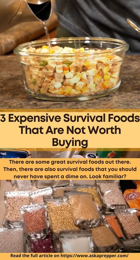 Foods That Never Expire, Emergency Food Recipes, Food Kit, Survival Recipes, Survival Foods That Last Forever, Survival Food Recipes, Food Prepping Survival, Prepping Food Survival, Apocalypse Food