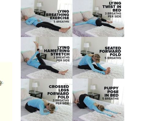 Stretches in bed...absolutely genius!   https://www.pinterest.com/pin/664492120003175381/ Bed Fitness, Bed Stretches, Spiritually Healthy, Hip Opener, Energizing Yoga, Bed Yoga, Morning Stretches, Pigeon Pose, Hip Openers